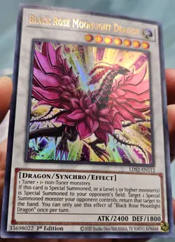Yugioh Black Rose Moonlight Dragon LDS2-EN112 Ultra Rare - NM - Image 2