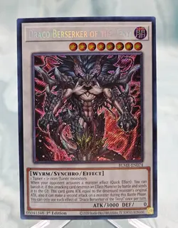 Yugioh Draco Berserker Of The Tenyi BLMR-EN074 Secret Rare - NM - Image 1