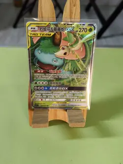 Pokemon Card TCG Venusaur & Snivy GX RR CSM2.5c 001/061 Holo Full Art Chinese J5 - Image 1
