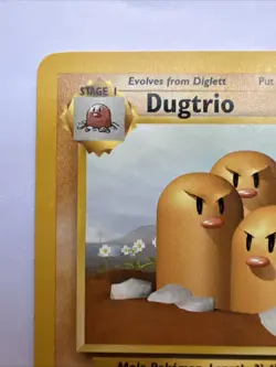 Pokémon TCG Dugtrio Card Unlimited Base Set 19/102 Rare LP Vintage WotC 1999 NM - Image 3