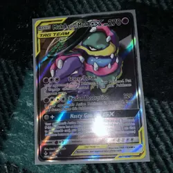 Pokémon TCG Muk Alolan Muk GX Full Art Holo Card 197/214 Sm-Unbroken Bonds NEW - Image 3