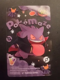 Gengar Clear Card - Pokemon Cafe PokeMaze Halloween Campaign - LP - Image 1
