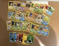 37 Mixed Vintage (Jungle Fossil) Pokémon Card Lot Vintage WOTC No Dups - Image 6