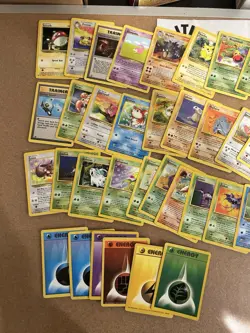 37 Mixed Vintage (Jungle Fossil) Pokémon Card Lot Vintage WOTC No Dups - Image 8