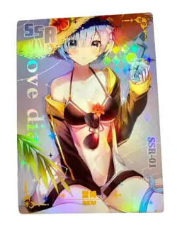 Goddess Story Waifu Card TCG | Rem - Re:Zero | SSR | SSR-01 [ Love Diary ] - Image 1