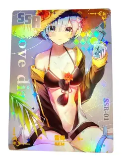 Goddess Story Waifu Card TCG | Rem - Re:Zero | SSR | SSR-01 [ Love Diary ] - Image 2