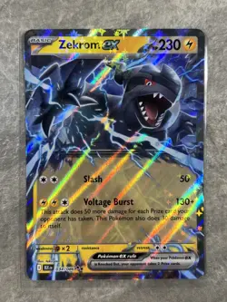 Zekrom ex 034/086 Pokemon TCG ENGLISH Black Bolt Rare Card (Near Mint) - Image 3