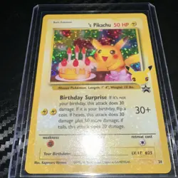 Birthday Pikachu 24 Celebrations 25th Anniversary Collection Pokemon TCG Card NM - Image 1