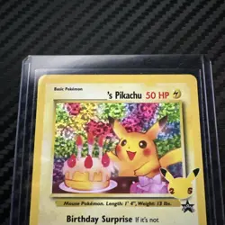 Birthday Pikachu 24 Celebrations 25th Anniversary Collection Pokemon TCG Card NM - Image 11