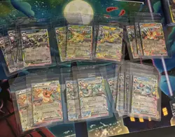 Prismatic Evolutions 300 Card Bulk includes Eeveelutions, Full Arts, Ex, M-balls - Image 2
