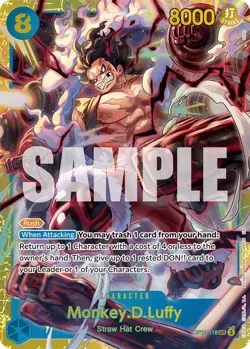 Monkey.D.Luffy (118) OP11-118 A Fist of Divine Speed Foil - Image 1