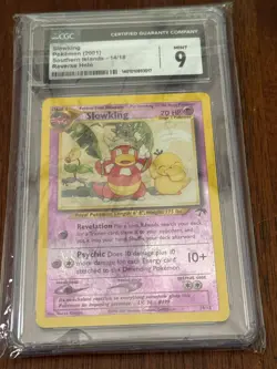 CGC 9 MINT Slowking 2001 Southern Islands 14/18 Reverse Holo Pokemon Card psa - Image 1