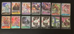 One Piece 14 Card Lot - OP11 - FIST - 10 Super Rare + 2 Special Don!! +2 Don!! - Image 1
