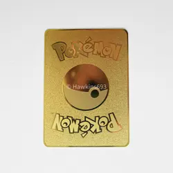 Mario Pikachu Gold Metal Pokémon Card - Collectible Fan Art & Display Piece - Image 8