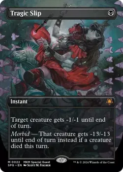 Tragic Slip (Borderless) - Special Guests (SPG) NM Magic: The Gathering - Image 1