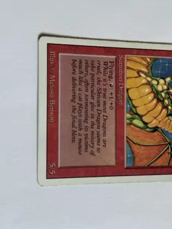 Shivan Dragon - LP - Revised Edition - Regular - Magic The Gathering - MTG - Image 2