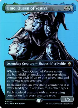 Omo, Queen Of Vesuva NM/M* FOIL BORDERLESS Modern Horizons 3 0014 -UnltdCards - Image 1