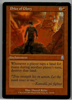 Moderately played Price of Glory #214 Odyssey W/Tracking - Image 3