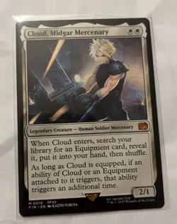 Cloud Midgar Mercenary 0010 Mythic Rare MTG Final Fantasy Magic Pack Fresh - Image 5