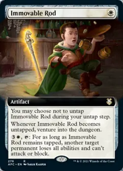 Extended Art IMMOVABLE ROD mtg Commander Forgotten Realms Rare - Image 2