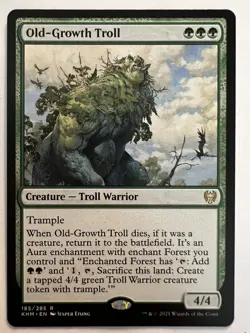Old-Growth Troll - MTG Kaldheim - NM Rare Creature Troll Warrior - Image 3