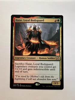 Hajar, Loyal Bodyguard - PROMO - MTG The Brothers' War - NM - Image 2