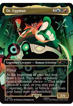 Dr. Eggman #2084 RAINBOW 🌈 FOIL Sonic Secret Lair MTG PRESALE - Image 2