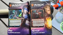 2 Unboxed decks for cheap.  Magic The Gathering: Throne of Eldraine Oko & Rowan - Image 1