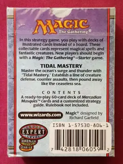 Magic The Gathering MERCADIAN MASQUES TIDAL MASTERY New Sealed Theme Deck MTG - Image 6