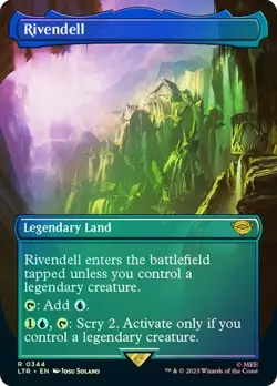 Magic The Gathering MTG RIVENDELL BORDERLESS FOIL Lord of the Rings NM - Image 1