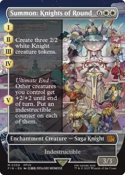 Summon: Knights of Round (Borderless) Final Fantasy Foil - Image 1