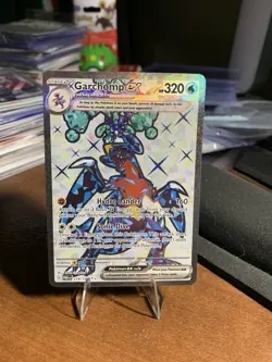 PokÃ©mon Garchomp EX TCG Holo Ultra Rare Card Paradox Rift 219/182 - Image 1