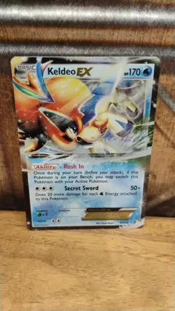 KELDEO EX Boundaries Crossed POKEMON Full-Art Holo 2012 Trading Card 49/149 - Image 1