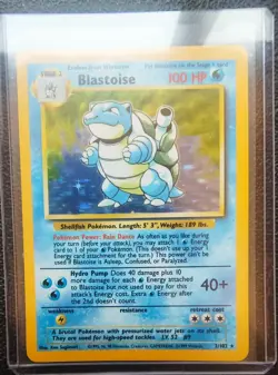 1999 Blastoise Holo Rare PokÃ©mon Card TCG 2/102 Base Set - NM - Image 1