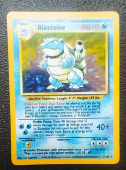 1999 Blastoise Holo Rare PokÃ©mon Card TCG 2/102 Base Set - NM - Image 2