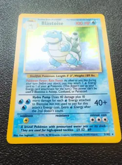 1999 Blastoise Holo Rare PokÃ©mon Card TCG 2/102 Base Set - NM - Image 3