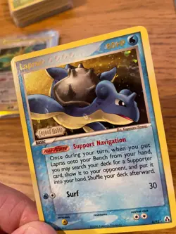NEAR MINT! Lapras (8/92) Stamped Reverse Holo EX Legend Maker Pokemon Card! - Image 4