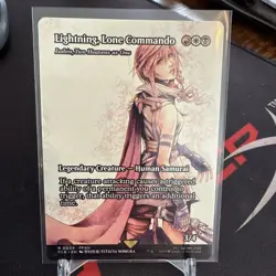 Lightning, Lone Commando (Isshin, Two Heavens as One) Showcase MTG Final Fantasy - Image 1