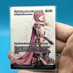 Lightning, Lone Commando (Isshin, Two Heavens as One) Showcase MTG Final Fantasy - Image 3