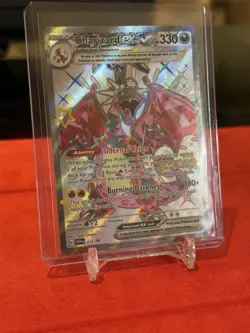 Pokemon Paldean Fates Charizard EX  #074 Black Star Promo - Image 2