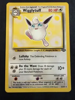 Wigglytuff 32/64 Pokemon Jungle Set Unlimited Non Holo LP - Image 1