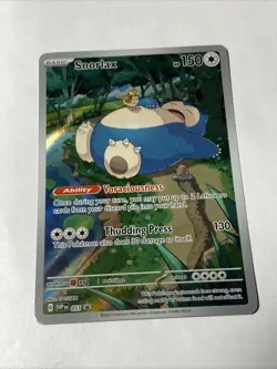 Snorlax Black Star Promo SV 151 Scarlet Violet 051 Pokemon Card.  Not Sealed.   - Image 1