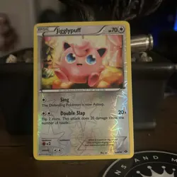 PokÃ©mon TCG Jigglypuff 78/99 Reverse Holo Next Destinies Card 2012 LP - Image 1