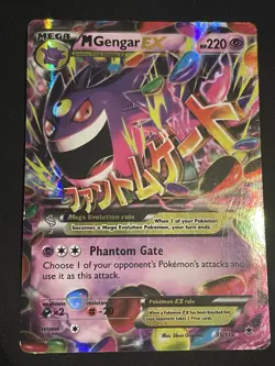 PokÃ©mon TCG XY: Phantom Forces Mega M Gengar EX Holo Card 35/119 HP - Image 1