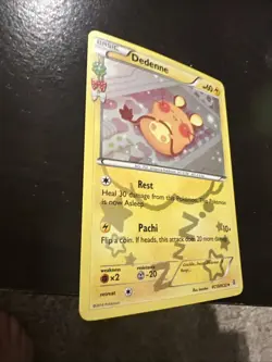 Dedenne PokÃ©mon TCG Generations Radiant Collection RC10/RC32 LP Holo Card - Image 4