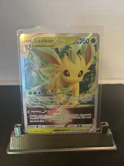 PokÃ©mon TCG Leafeon VSTAR Crown Zenith Holo Ultra Rare Card 014/159 - Image 1