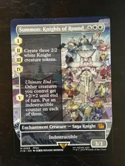 MTG Final Fantasy English Summon: Knights of Round Borderless 0359 Non-Foil - Image 1