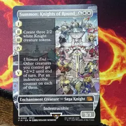 MTG Final Fantasy English Summon: Knights of Round Borderless 0359 Non-Foil - Image 1