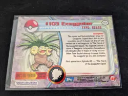 Pokémon #103 Exeggutor Card Blue Logo Topps TV Animation Edition Series NM/LP - Image 6