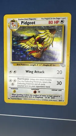 Pidgeot 1999 Jungle Set Holo Rare 8/64 Vintage WOTC Pokémon Card - Image 1